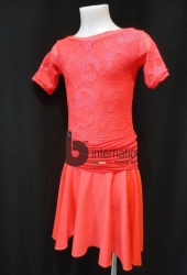 Girl coral dress