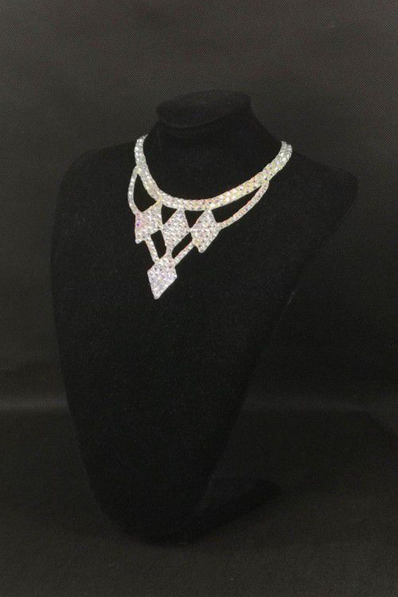 Rhinestones necklace 10